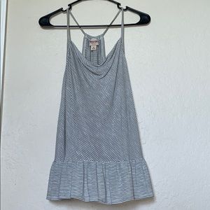 Back and white stripe tank top